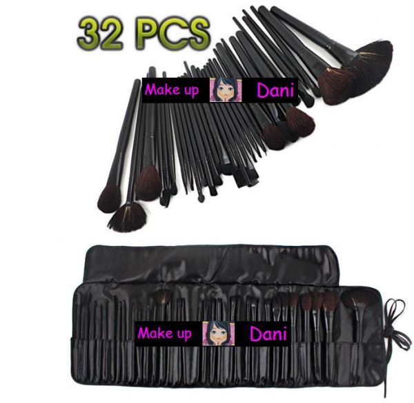 Kit de 32 pinceis Preto